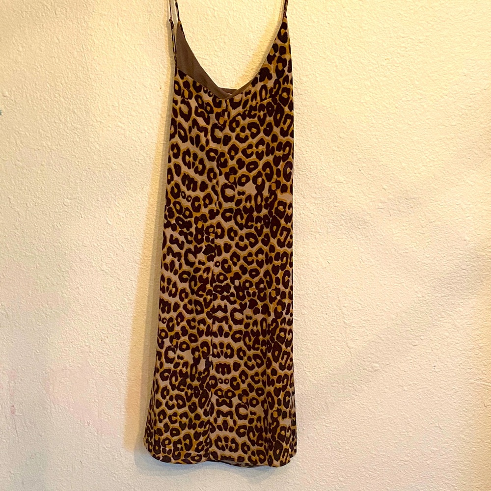 Rebecca Minkoff Leopard Print Mini Dress in Brown and Black
